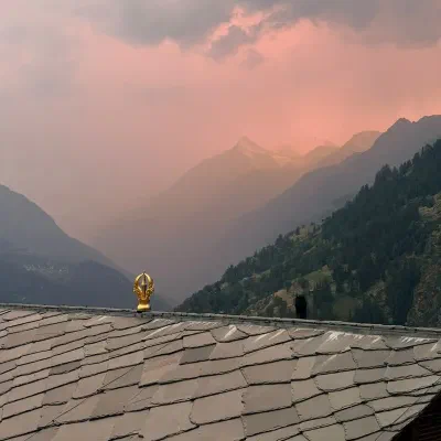 Kailash, ciel rouge